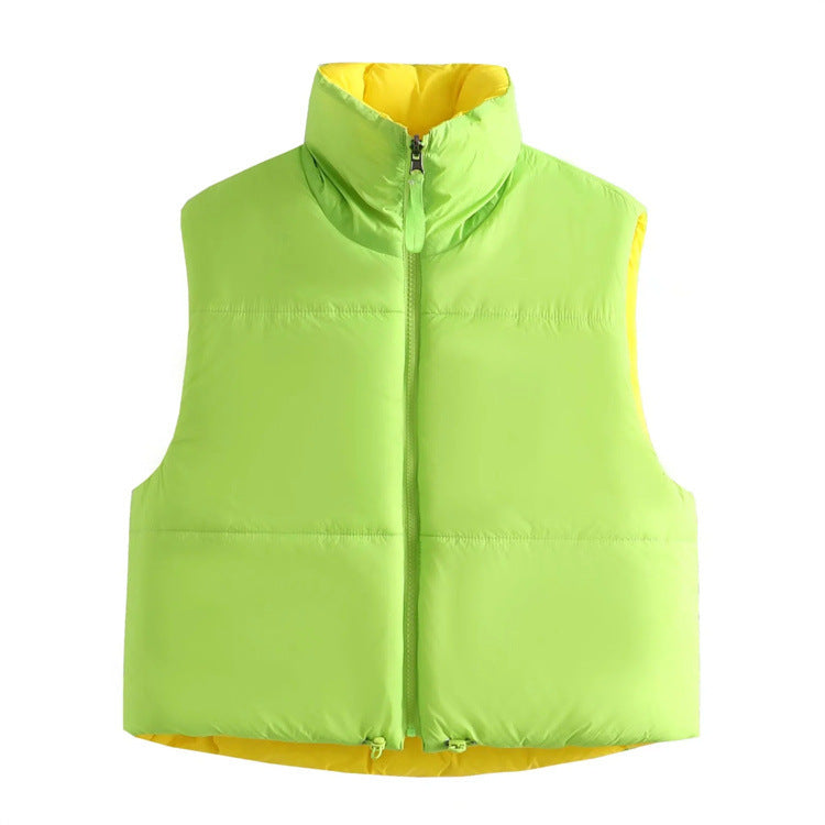 Women's Fashion Simple Two-sided Wear Cotton Vest - Bellarte Enchanté Women's Fashion Simple Two-sided Wear Cotton Vest