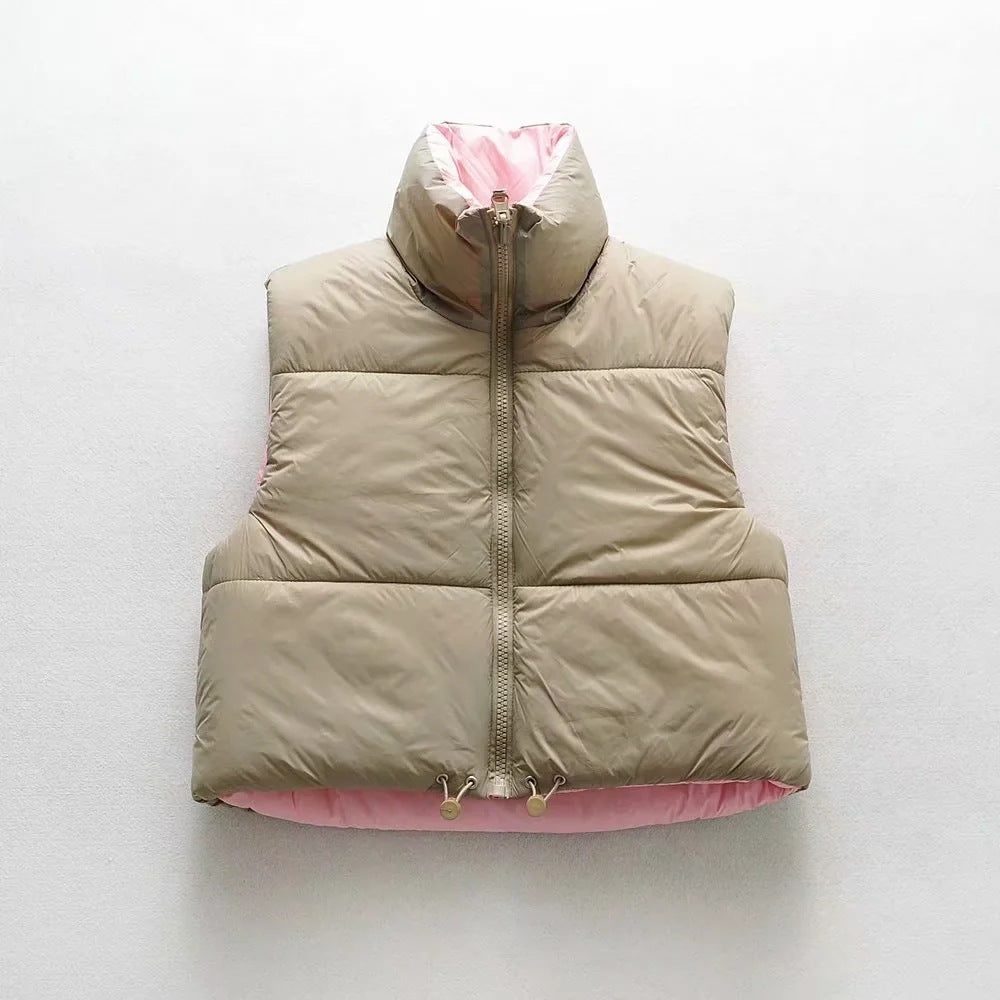 Women's Fashion Simple Two-sided Wear Cotton Vest - Bellarte Enchanté Women's Fashion Simple Two-sided Wear Cotton Vest