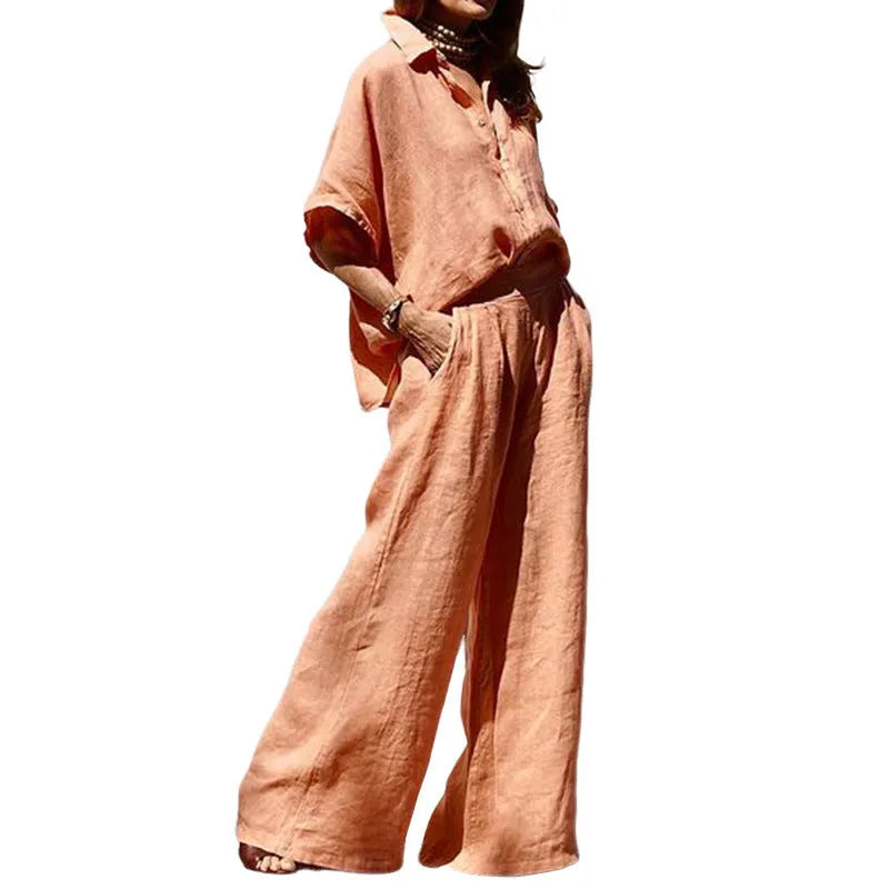 Women's Fashion Solid Color Loose Cotton - Bellarte Enchanté Women's Fashion Solid Color Loose Cotton