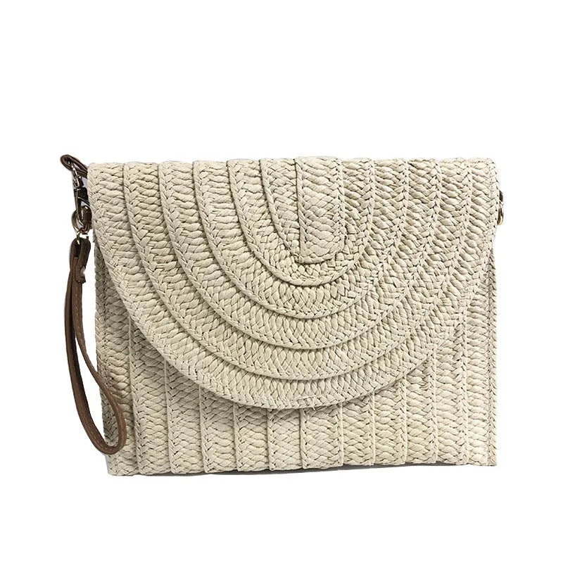 Women's Fashion Straw Bag Diagonal Span - Bellarte Enchanté Women's Fashion Straw Bag Diagonal Span