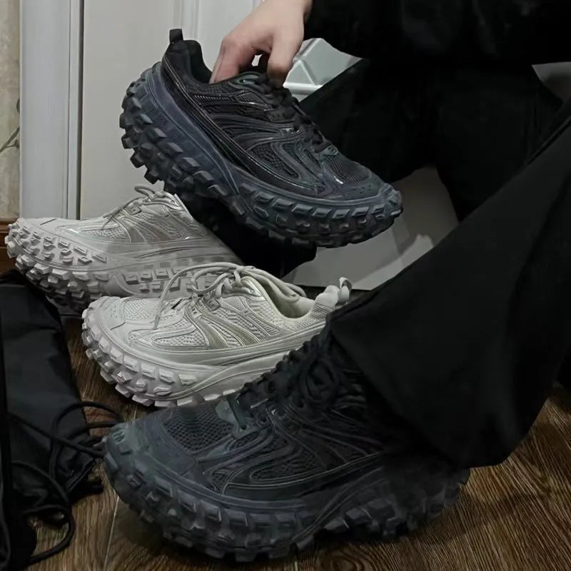 Women's Ins New Leisure Sports Breathable Tire Thick Soled Shoes - Bellarte Enchanté Women's Ins New Leisure Sports Breathable Tire Thick Soled Shoes