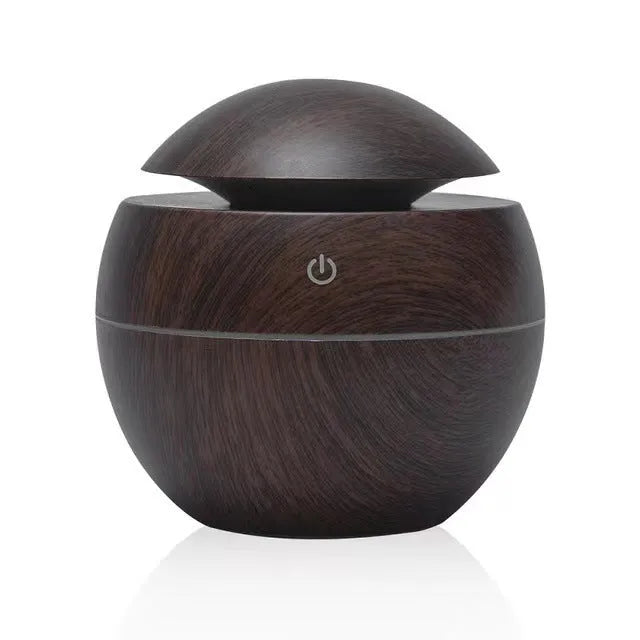 Wood Grain Mushroom Humidifier Mini Colorful Aroma Diffuser - Bellarte Enchanté Wood Grain Mushroom Humidifier Mini Colorful Aroma Diffuser