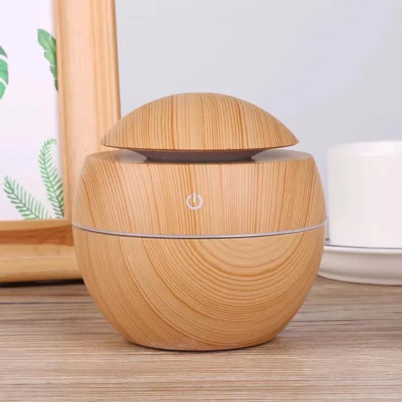 Wood Grain Mushroom Humidifier Mini Colorful Aroma Diffuser - Bellarte Enchanté Wood Grain Mushroom Humidifier Mini Colorful Aroma Diffuser