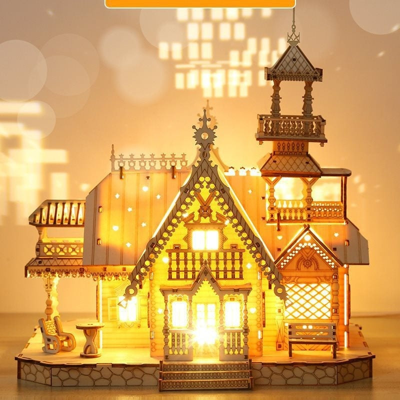 Wooden Assembled Decompression Toy Three-dimensional Model Ornaments - Bellarte Enchanté Wooden Assembled Decompression Toy Three-dimensional Model Ornaments