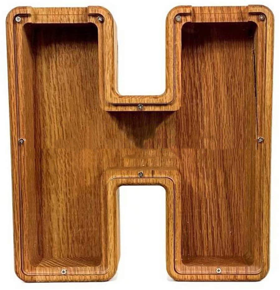 Wooden Letter Piggy Bank Creative Piggy Bank Nordic Style Piggy Bank - Bellarte Enchanté Wooden Letter Piggy Bank Creative Piggy Bank Nordic Style Piggy Bank