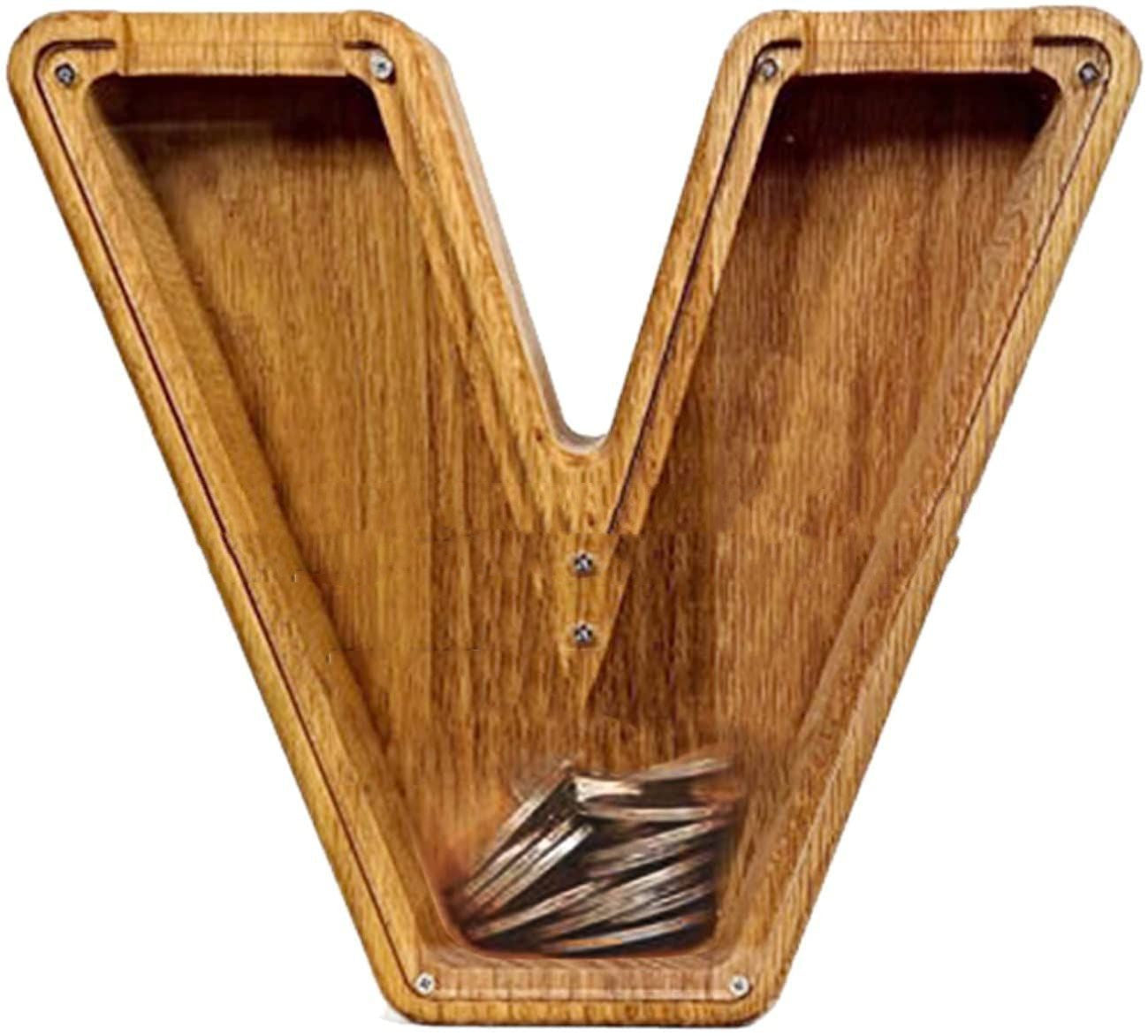 Wooden Letter Piggy Bank Creative Piggy Bank Nordic Style Piggy Bank - Bellarte Enchanté Wooden Letter Piggy Bank Creative Piggy Bank Nordic Style Piggy Bank