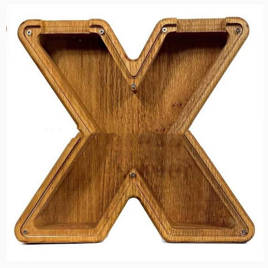 Wooden Letter Piggy Bank Creative Piggy Bank Nordic Style Piggy Bank - Bellarte Enchanté Wooden Letter Piggy Bank Creative Piggy Bank Nordic Style Piggy Bank