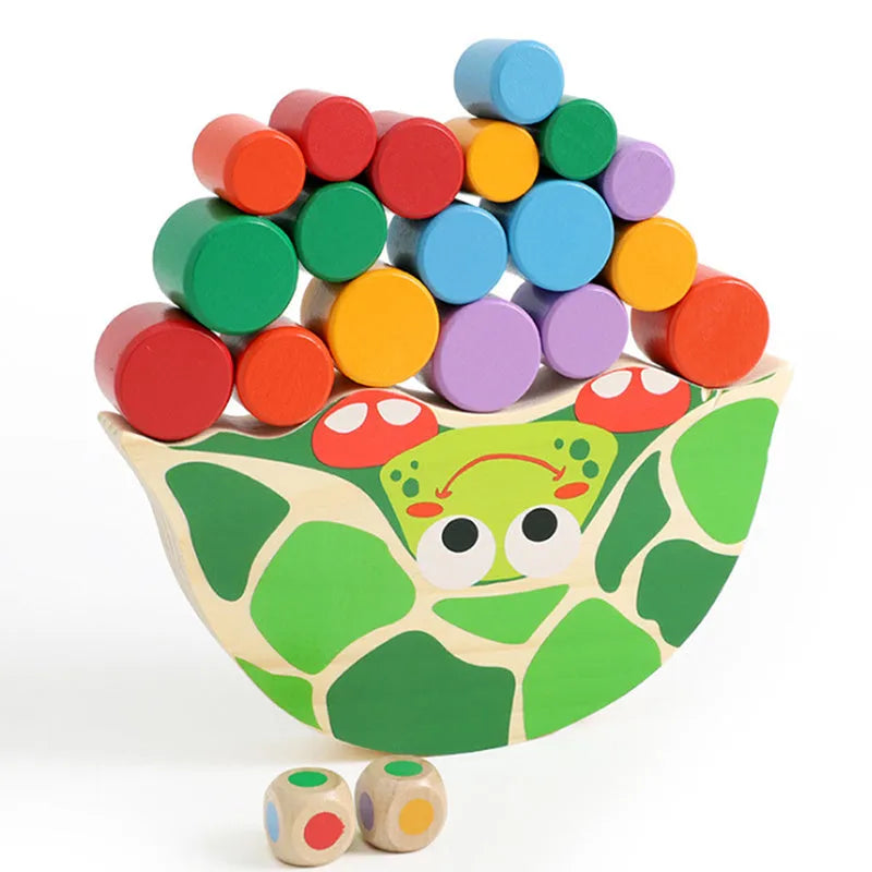 Wooden tortoise balance toy - Bellarte Enchanté Wooden tortoise balance toy