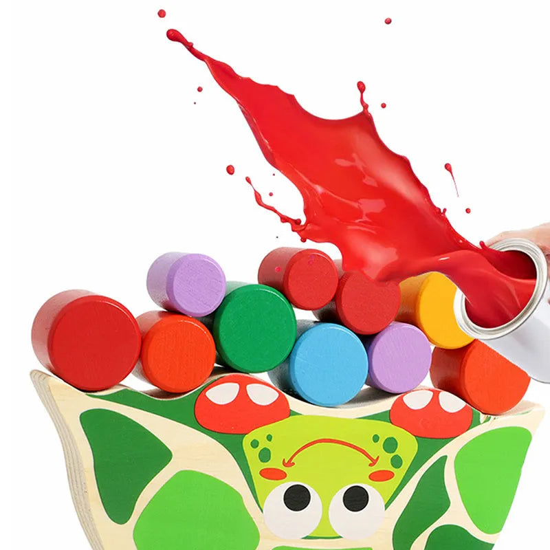 Wooden tortoise balance toy - Bellarte Enchanté Wooden tortoise balance toy