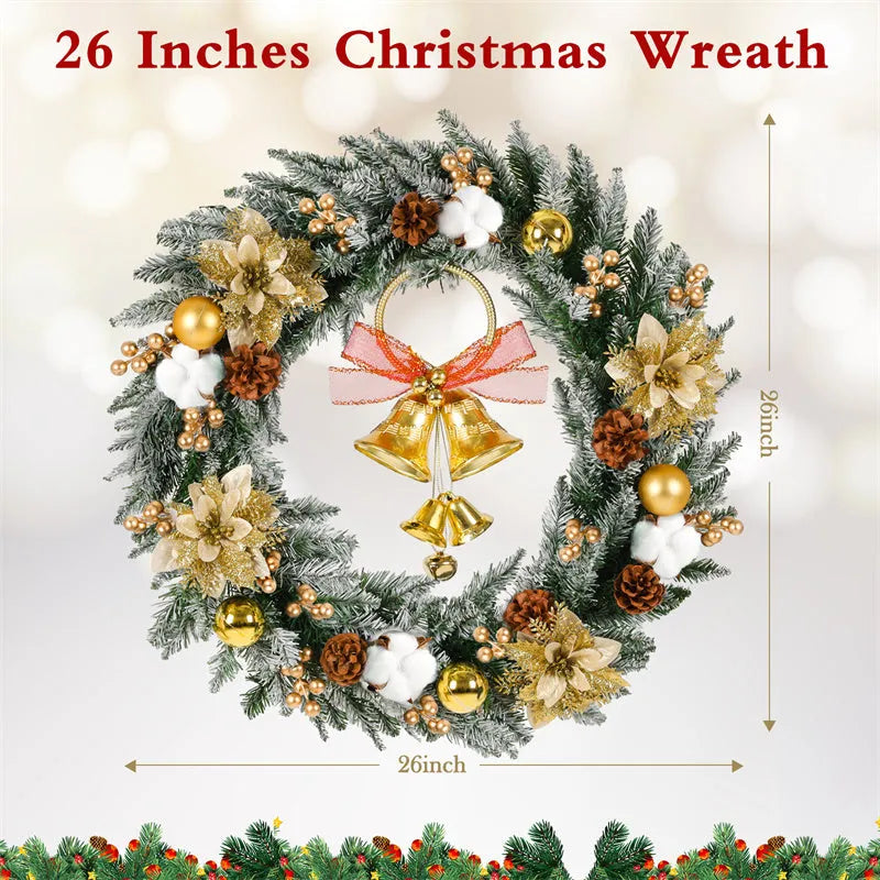 Wreath 60CM Wreath 26IN Wreath Christmas Decorations - Bellarte Enchanté Wreath 60CM Wreath 26IN Wreath Christmas Decorations