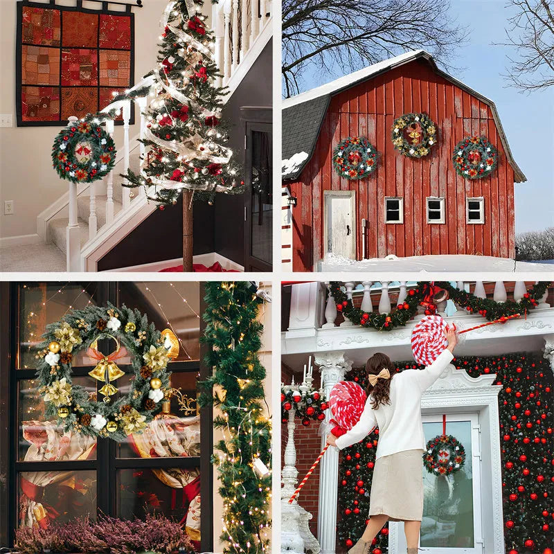 Wreath 60CM Wreath 26IN Wreath Christmas Decorations - Bellarte Enchanté Wreath 60CM Wreath 26IN Wreath Christmas Decorations