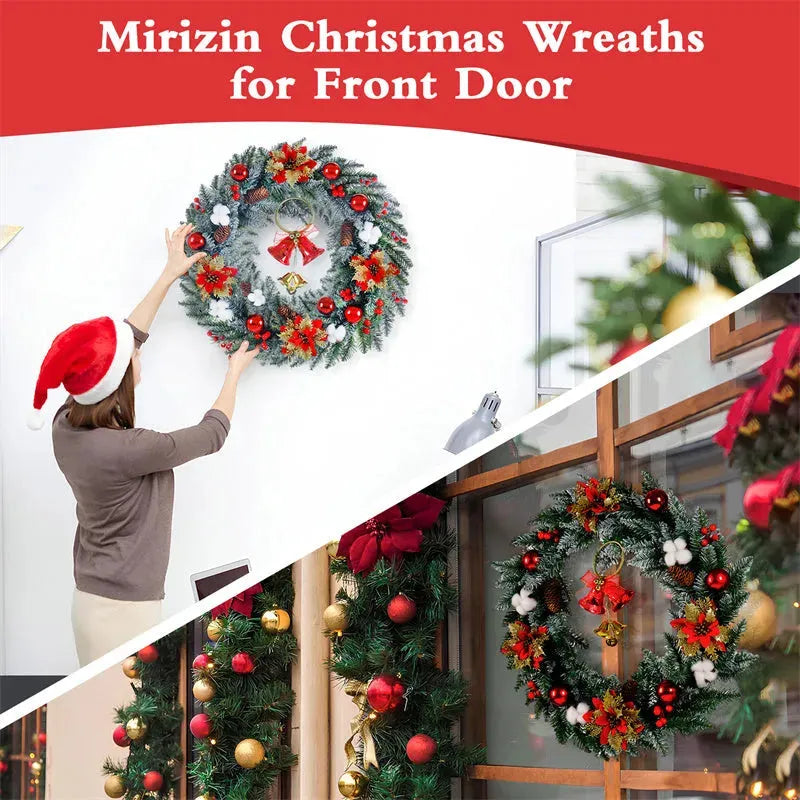 Wreath 60CM Wreath 26IN Wreath Christmas Decorations - Bellarte Enchanté Wreath 60CM Wreath 26IN Wreath Christmas Decorations