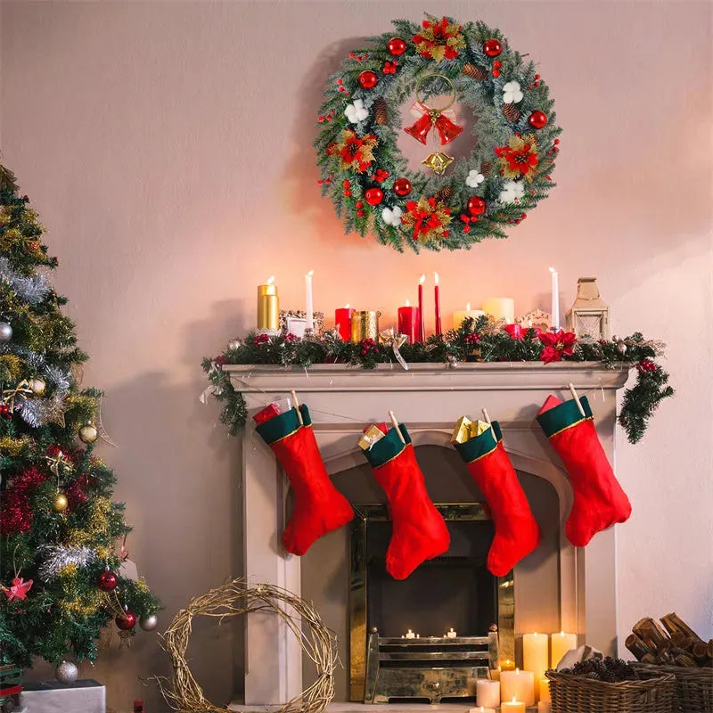 Wreath 60CM Wreath 26IN Wreath Christmas Decorations - Bellarte Enchanté Wreath 60CM Wreath 26IN Wreath Christmas Decorations