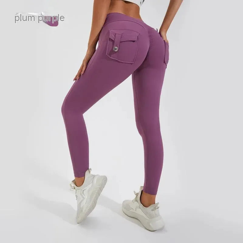 Yoga Pants Peach Hip Women's Sports - Bellarte Enchanté Yoga Pants Peach Hip Women's Sports