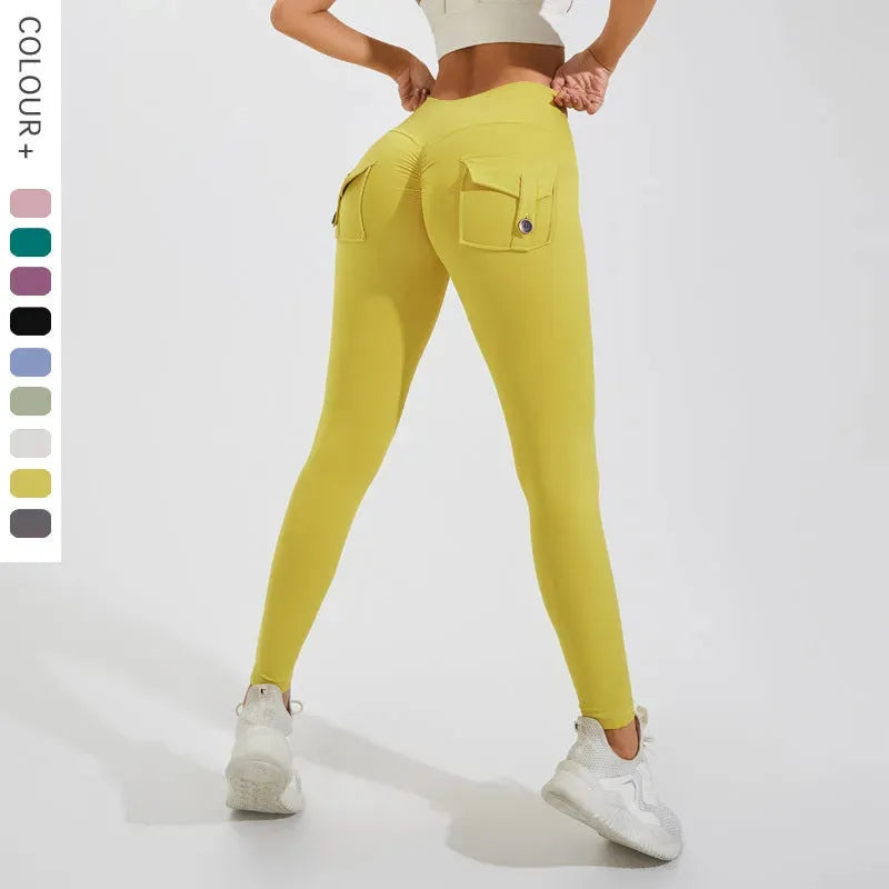 Yoga Pants Peach Hip Women's Sports - Bellarte Enchanté Yoga Pants Peach Hip Women's Sports