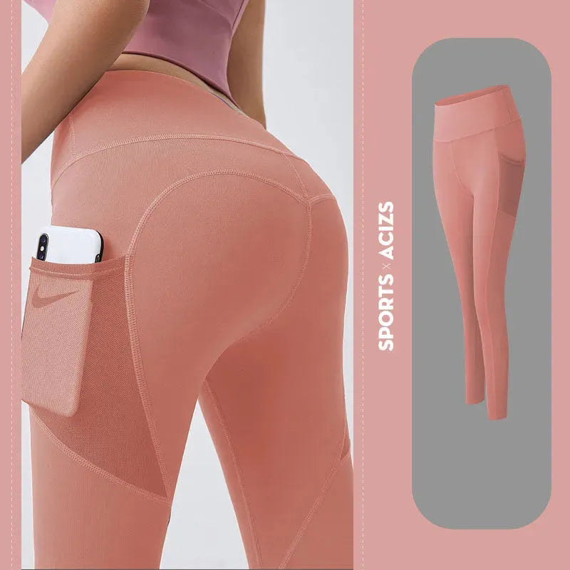 Yoga Pants Women With Pocket Leggings Sport Girl Gym - Bellarte Enchanté Yoga Pants Women With Pocket Leggings Sport Girl Gym