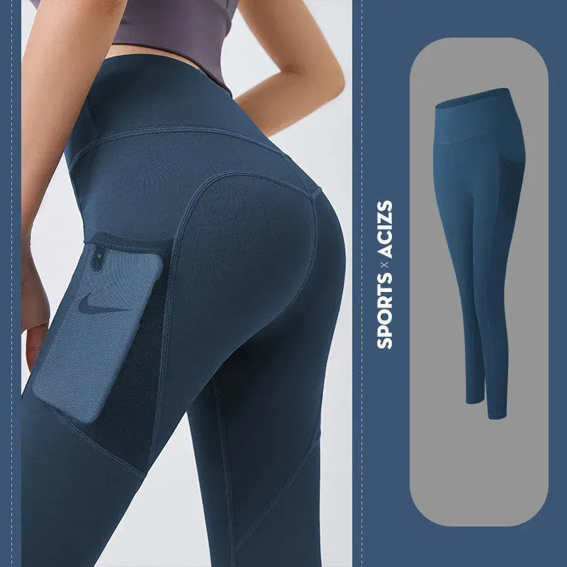 Yoga Pants Women With Pocket Leggings Sport Girl Gym - Bellarte Enchanté Yoga Pants Women With Pocket Leggings Sport Girl Gym