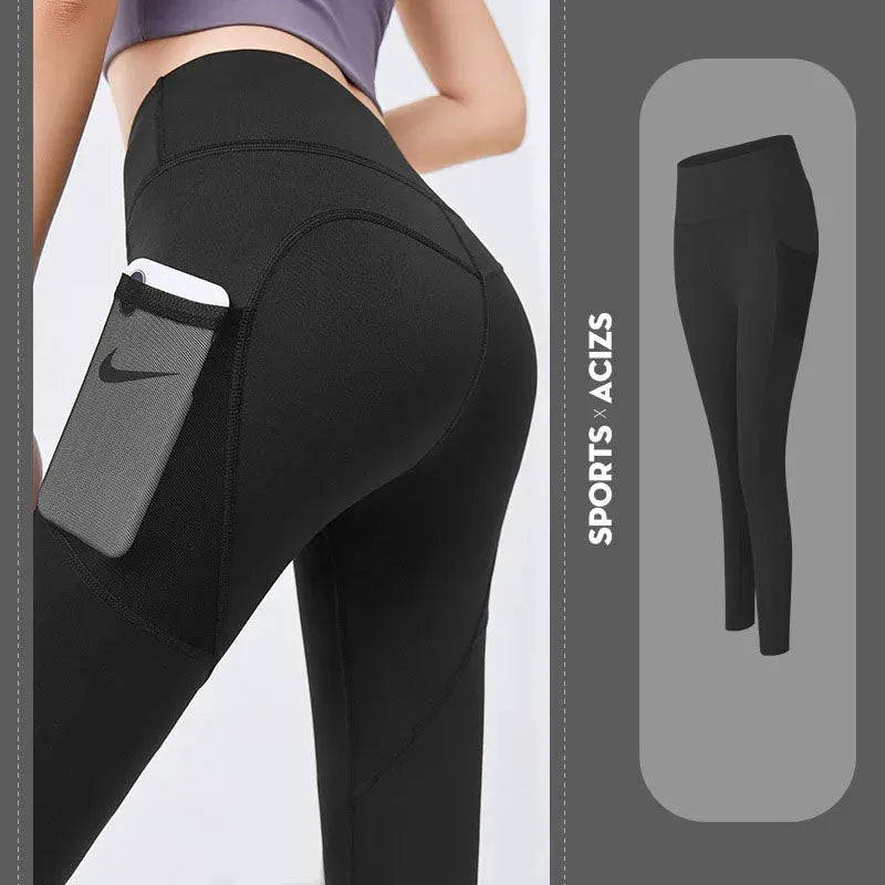 Yoga Pants Women With Pocket Leggings Sport Girl Gym - Bellarte Enchanté Yoga Pants Women With Pocket Leggings Sport Girl Gym