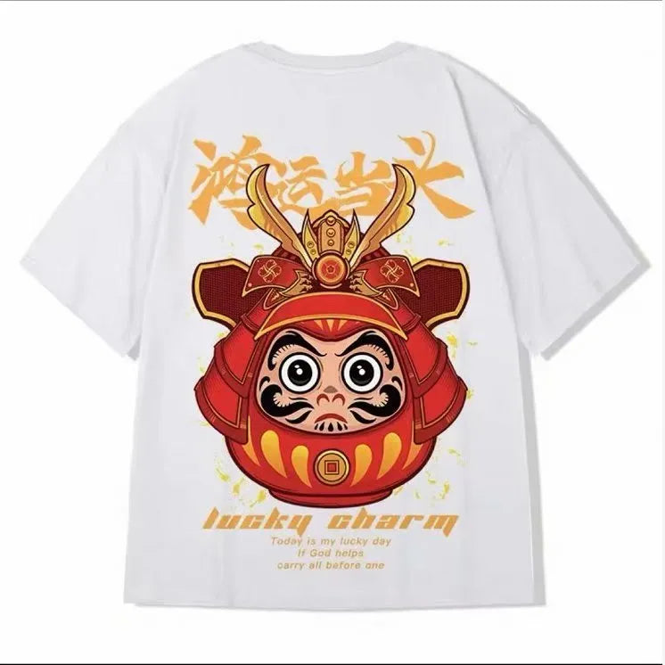 Youth Street Dance Go Out Wave Print Short-sleeved T-shirt Summer Retro Round Neck Wild Youth Half-sleeved Trend Men - Bellarte Enchanté Youth Street Dance Go Out Wave Print Short-sleeved T-shirt Summer Retro Round Neck Wild Youth Half-sleeved Trend Men